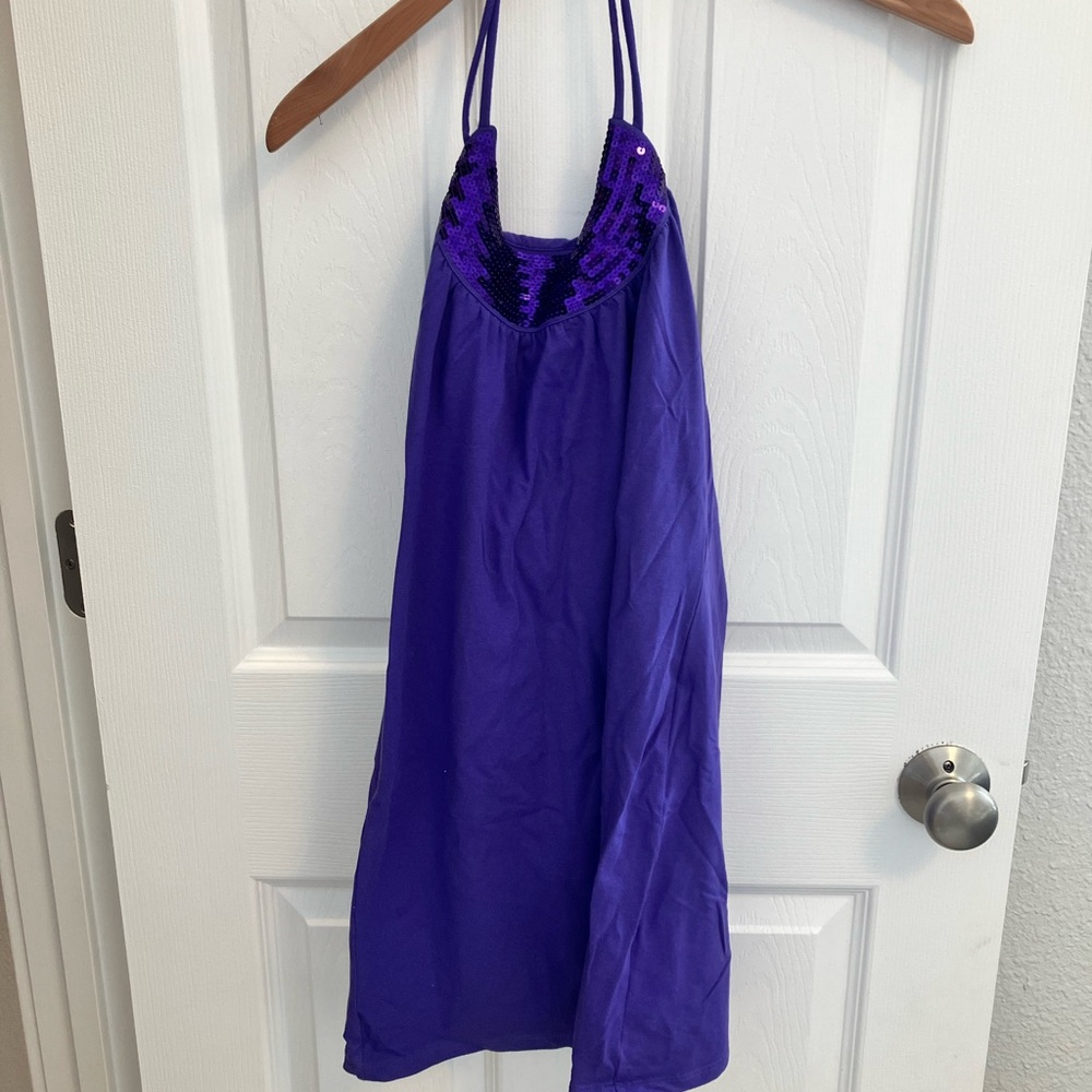 Victoria Secret NWOT purple sequin bra top VS dress